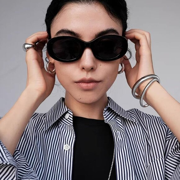 Gold Bracelets for Women, Gold Bangles for Women Chunky Bangle Bracelets for Wom - Picture 3 of 5